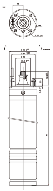 OP4inch Pump motor